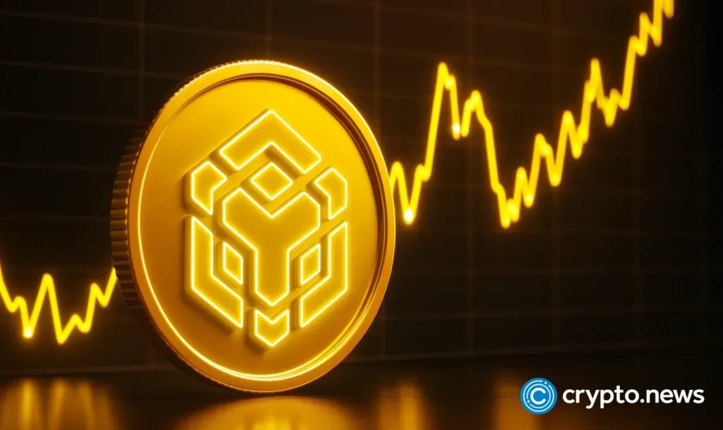 Can BNB price break above $750 as double bottom pattern forms?