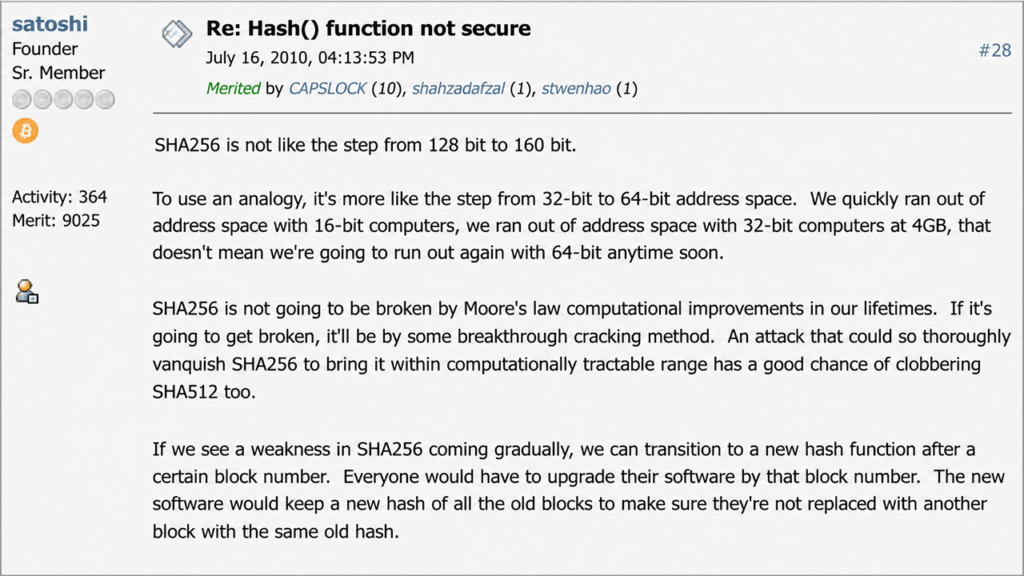 Satoshi Nakamoto Predicted Bitcoin’s Hash Defense 16 Years Before Quantum Fears Satoshi Nakamoto Predicted Bitcoin's Hash Defense 16 Years Before Quantum Fears