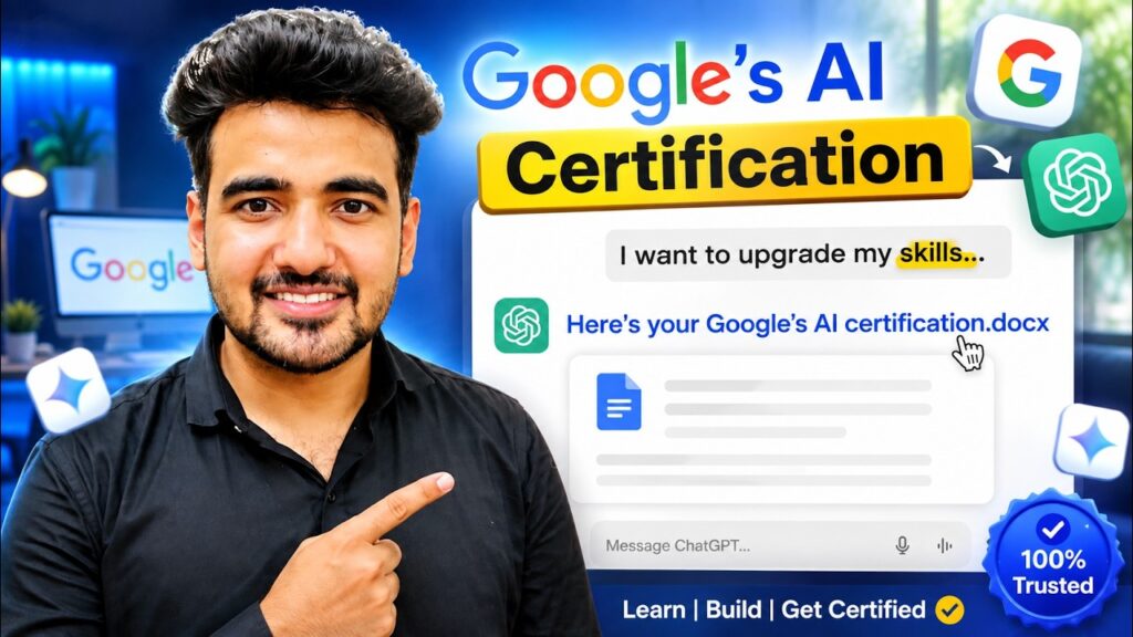 Google’s 8 Hour AI Certification Course for Beginners in 8 mins