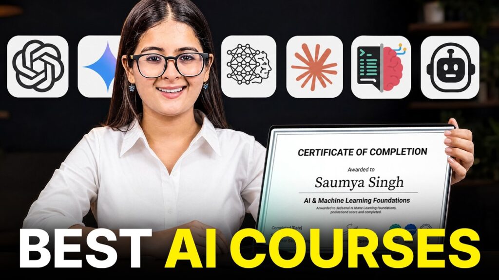 20+ AI Courses Reviewed | 5 Best Courses to Start Your AI Career in 2026